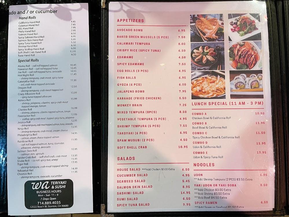 Teriyaki wa Sushi Menu image 3