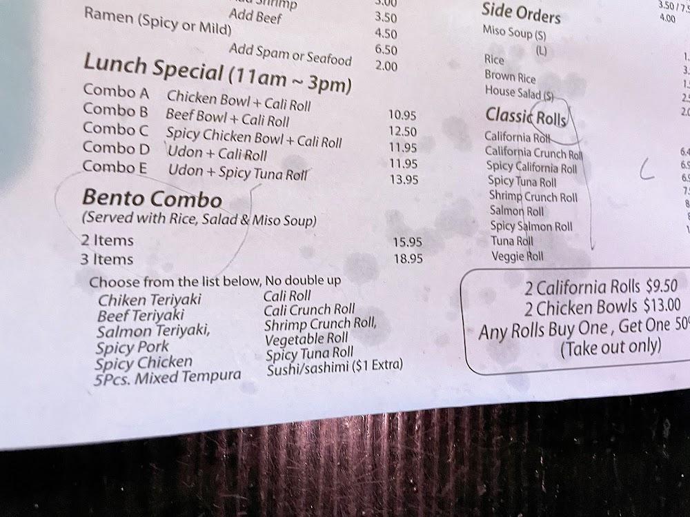 Teriyaki wa Sushi Menu image 4